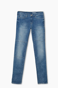 Esprit 5-pocket-jeans met patches Blue Medium Washed for Women