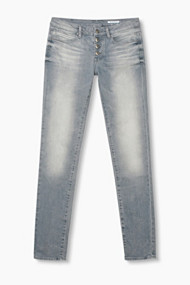 Esprit Stretchjeans met knoopsluiting Grey Medium Washed for Women