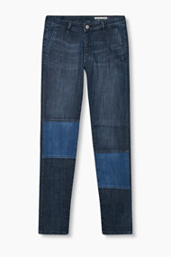 Esprit Strakke chino, hoogwaardig denim Blue Dark Washed for Women