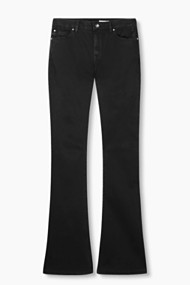 Esprit Flared broek van katoen-stretch Black for Women