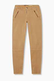 Esprit Supersofte stretchy chino met ritsen Amber Yellow for Women