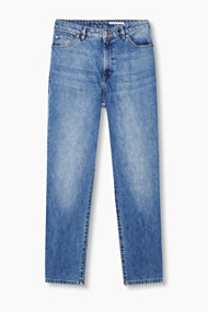 Esprit Jeans met mom fit, katoenen denim Blue Medium Washed for Women