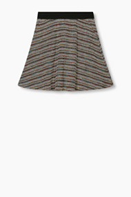 Esprit Bouclé rok met jacquardstrepen Navy for Women