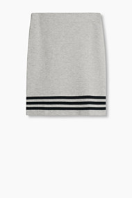 Esprit Jersey stretchrok met strepen Light Grey for Women