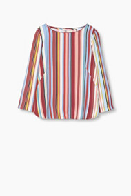Esprit Fijne blouse, multicoloured strepen Berry Red for Women