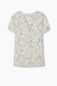 Esprit Soepele blouse met stippenprint Off White for Women