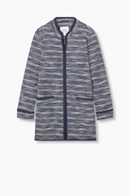 Esprit Indoormantel van gemêleerd breisel Navy for Women