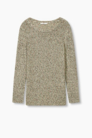 Esprit Trui met kleurrijke mouliné-look Green for Women