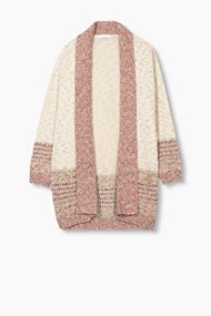 Esprit Vest met structuureffect Off White for Women