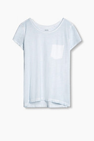 Esprit Shirt van slub jersey, 100% katoen Pastel Blue for Women