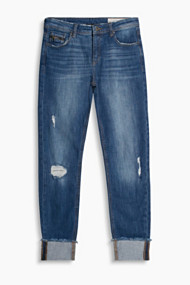 Esprit Denim, used look en vastgezette omslagen Blue Medium Washed for Women