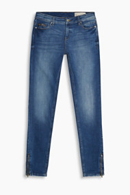 Esprit Stretchjeans met ritsdetails Blue Medium Washed for Women
