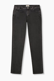 Esprit 5-pocket van katoen-stretch met used look Anthracite for Women
