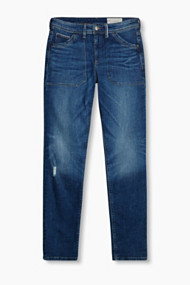 Esprit Casual stretchjeans in girlfriendstijl Blue Medium Washed for Women