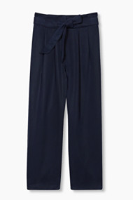Esprit Soepele culotte met striklint Navy for Women