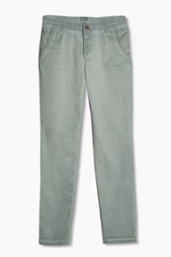 Esprit Stretchy chino met innovatieve kleuring Light Aqua Green for Women