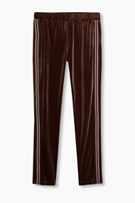 Esprit Fluweelzachte broek van nicky velours Dark Brown for Women