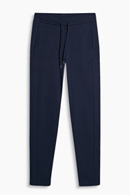 Esprit Comfortabele broek van sweatstof Navy for Women
