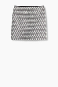 Esprit Rok met jacquardmotief, katoenmix Black for Women