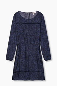 Esprit Soepele jurk met tunnelkoord Navy for Women