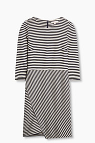 Esprit Kokerjurk van verzorgde jersey/stretch Navy Blue for Women