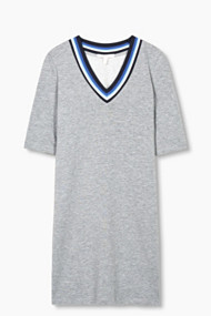 Esprit Sportieve sweatjurk van een katoenmix Gunmetal for Women