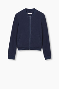 Esprit Bomberjack van sweatmateriaal, gevoerd Navy for Women