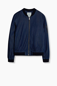 Esprit Cool bomberjack van licht denim Navy for Women