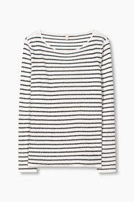 Esprit Trui van een geruwde katoenmix Off White for Women