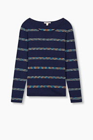 Esprit Zachte, gestructureerde trui, 100% katoen Navy for Women