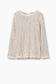 Esprit Gemêleerde 2-in-1 trui met jersey voering Off White for Women