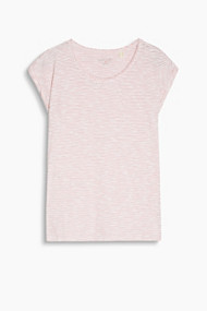 Esprit Slub jersey shirt met strepen, katoenmix Pink Fuchsia for Women