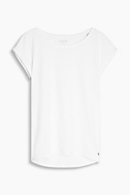 Esprit T-shirt van slub jersey, 100% katoen Off White for Women