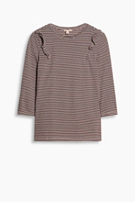 Esprit Zacht shirt met ruches, van katoenmix New Off White for Women