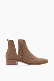 Esprit Chelsea boots van echt leer Beige for Women