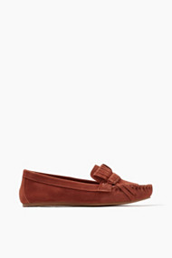 Esprit Loafer met franjes van suède Caramel for Women