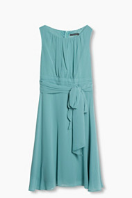 Esprit Feminiene jurk van fijn chiffon Dusty Green for Women