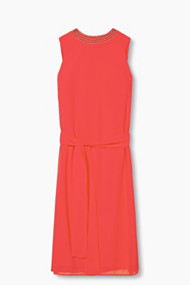 Esprit Soepele chiffon jurk Red for Women