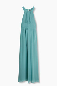 Esprit Maxi-jurk met geplisseerde taille Dusty Green for Women