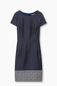 Esprit Elegante stretchjurk in kokermodel Navy for Women