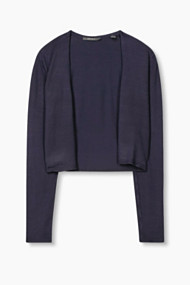 Esprit Fijngebreide bolero met open model Navy for Women