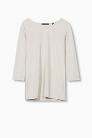 Esprit Soepel shirt met lurex details Sand for Women