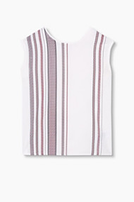 Esprit Blouseachtige top, soepele materiaalmix Red for Women
