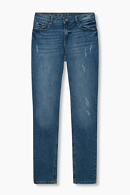 Esprit Enkellange jeans van elastisch denim Blue Light Washed for Women