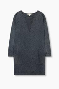 Esprit Sweatjurk met sterren, 100% katoen Anthracite for Women
