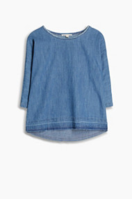 Esprit Denim blouse van 100% katoen Blue for Women