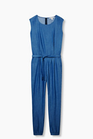 Esprit Soepele jumpsuit met denim look Blue for Women