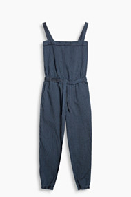 Esprit Gestreepte jumpsuit van 100% katoen Blue for Women