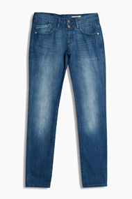 Esprit 5-Pocket-denim met wassing Blue Medium Washed for Women