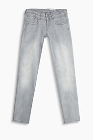 Esprit Grijze 5-pocket-jeans met stretch Grey Medium Washed for Women